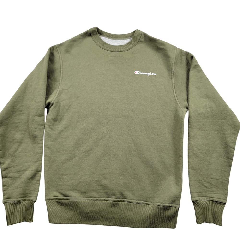 Vintage Champion Pullover Crewneck Sweatshirt Mens Small Green Large